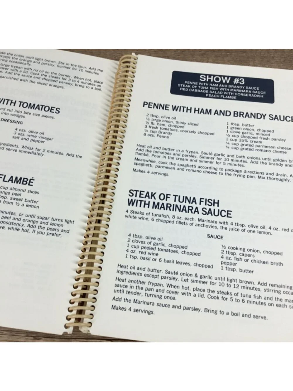Pasquales Kitchen Express Cookbooks Vol 1 & 2 Spiral-Bound Chef Pasquale Carpino